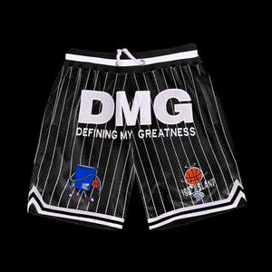 DMG Black/White Retro Hoop Shorts